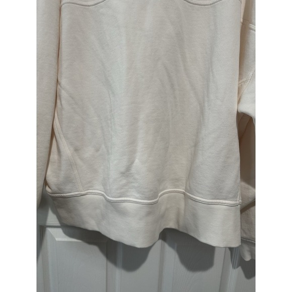 Alo Hazy Mock Neck Pullover Ivory Large - Picture 6 of 9